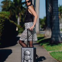 SPRAYGROUND® LUGGAGE MONEYBEAR VAULT: HARDSHELL CARRY-ON LUGGAGE