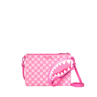 SPRAYGROUND® CROSSOVER CLUTCH SHINOBI SHARKS IN PARIS (PINK) CROSSOVER CLUTCH