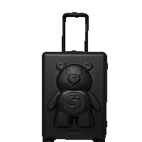 SPRAYGROUND® LUGGAGE MONEYBEAR MOGUL HARDSHELL CARRY-ON LUGGAGE (BLK)