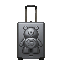 SPRAYGROUND® LUGGAGE MONEYBEAR VAULT: HARDSHELL CARRY-ON LUGGAGE