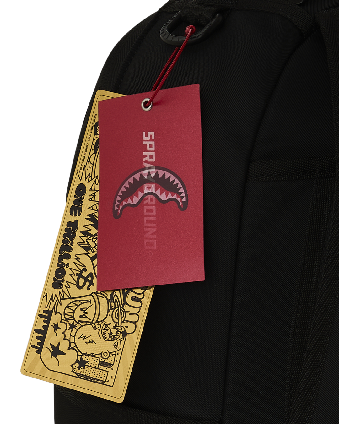 SPRAYGROUND® BACKPACK SHARK CENTRAL 2 - BLACK WHITE BACKPACK