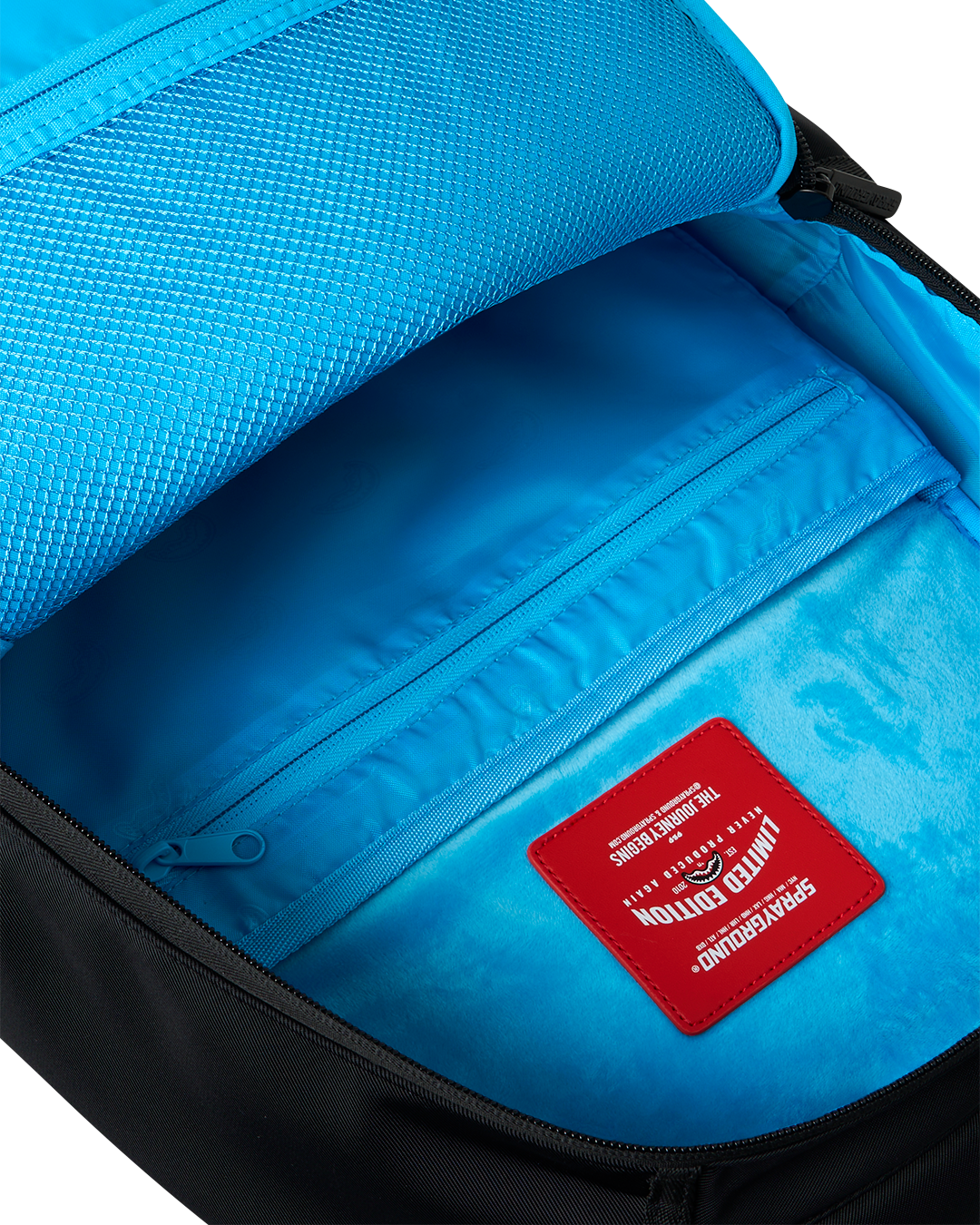 SPRAYGROUND® BACKPACK SHARK CENTRAL PASSPORT (BLUE) BACKPACK