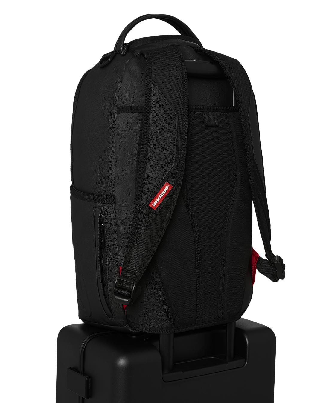 SPRAYGROUND® LUGGAGE MONEYBEAR MOGUL HARDSHELL CARRY-ON LUGGAGE (BLK)